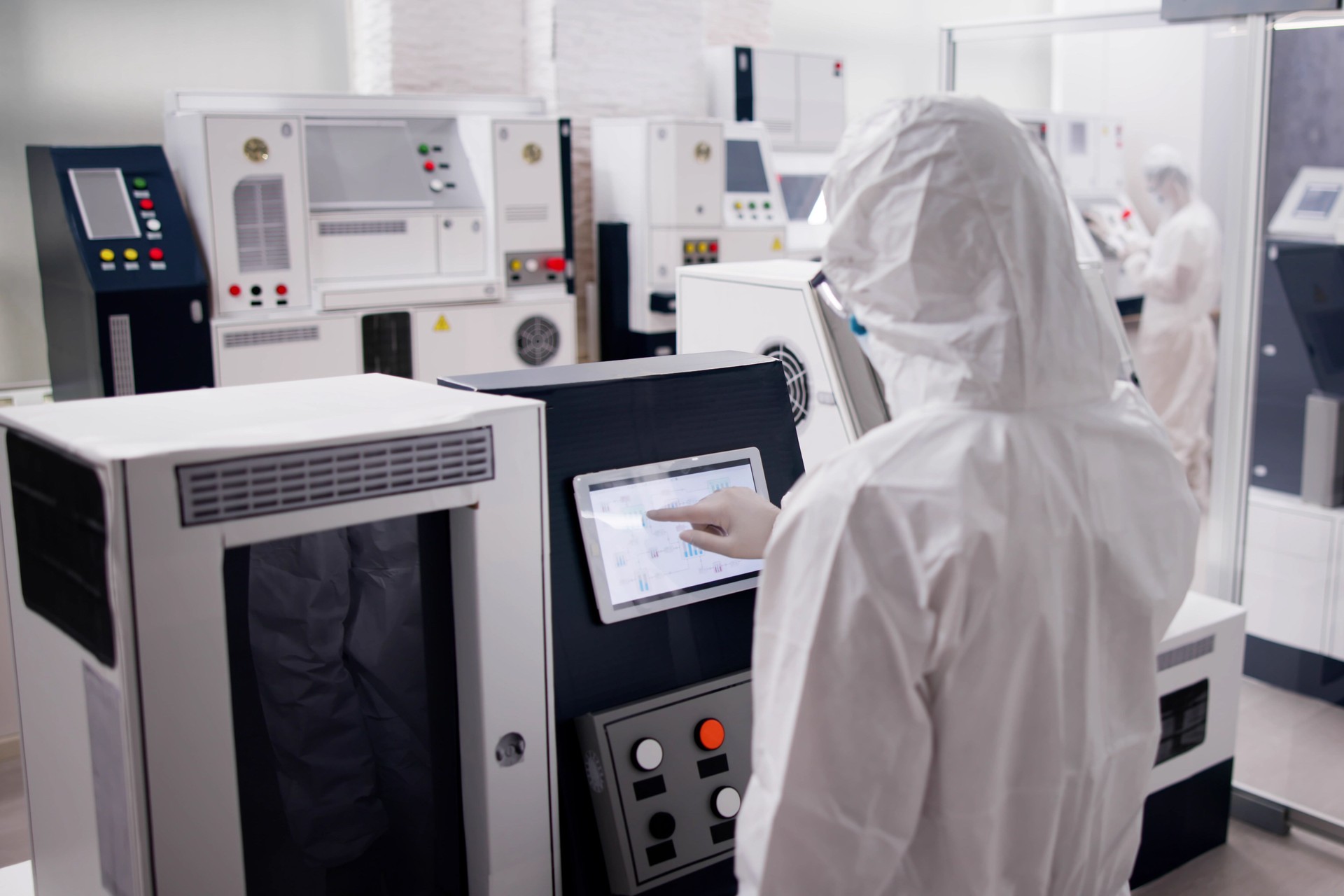 Factory Operator Industry Using Production Equipment
